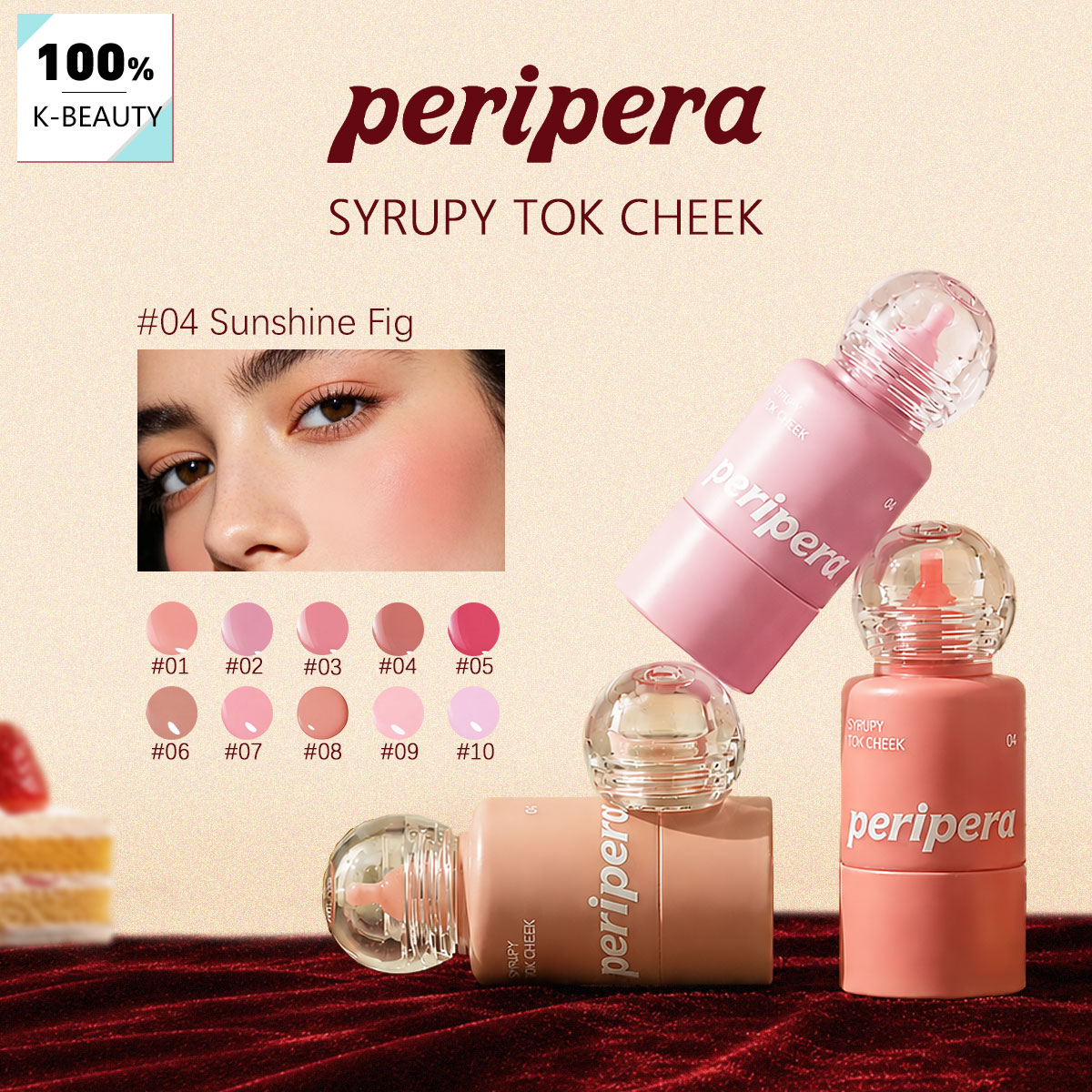 PERIPERA SYRUPY TOK CHEEK, Tex - Luxury Skincare Products reseña y precio