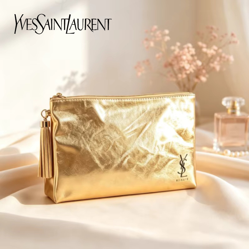 Bolsa de Cosméticos Dorada YSL - Luxury Skincare Women reseña y precio